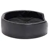 vidaXL Hundebett Schwarz 69x59x19 cm Plüsch und Kunstleder Produktbild-Vorschau 4