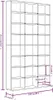 vidaXL Scaffale per CD in rovere affumicato 102x23x177,5 cm Anteprima dell’immagine prodotto 10