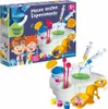 A product shot of a children's science experiment kit, with the box on the left and the contents of the kit arranged on the right. Anteprima dell’immagine prodotto