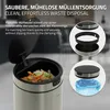 ML-Design Mülleimer mit Sensor 40L rund, Edelstahl Silber Produktbild-Vorschau 5