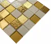 Weißgoldenes Glasmosaik „GOLD ARENA“, dekorative Goldfliese Produktbild-Vorschau 2