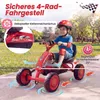 KOMFOTTEU Gokart für Kinder, Tretauto mit verstellbarem Produktbild-Vorschau 3