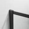 Walk-In-Dusche Duschwand 110x200 cm schwarz Duschabtrennung Produktbild-Vorschau 5