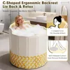 Opvouwbaar bad 80 cm - Draagbaar bad - C-vormige rugleuning Productafbeelding-voorbeeld 2