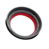 A close-up view of a circular sealing ring with red and gray layers, isolated on a white background. Produktbild-Vorschau