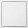 A plain white metal access door with a thin black border. Produktbild-Vorschau