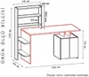 Skye Decor, Melis - Noce, Antracite, Scrivanie, Noce, 146,3 Anteprima dell’immagine prodotto 5