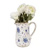 Clayre & Eef Dekorative Kanne 16x12x18 cm Beige Blau Produktbild-Vorschau 3