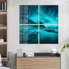 DEQORI Glasbild Echtglas 4x50x50 cm 'Polarlichter in Produktbild-Vorschau 3