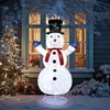 LEADZM 180 cm Schneemann Weihnachtsfigur mit 200 LED , Produktbild-Vorschau 1