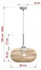 Luxolar Pendelleuchte BOHO E27 LED 40 W Natural Bambus E27 Produktbild-Vorschau 7