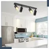 ZMH LED Deckenleuchte Schwarz Deckenstrahler: 4 Flammig Produktbild-Vorschau 8