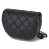 A black quilted handbag is shown from a side angle against a white background. Anteprima dell’immagine prodotto
