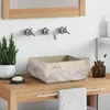 vidaXL Lavabo crema 30x30x13 cm marmo Anteprima dell’immagine prodotto 2