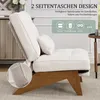 Relaxsessel, Verstellbarer rückenfreier Loungesessel aus Produktbild-Vorschau 8