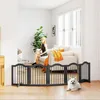 Samodzielna, składana bariera dla psów, 5 paneli, lite Podgląd zdjęcia produktu 1