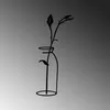 Wallity, Flower In The Vase, dekoracja ścienna, czarny, Podgląd zdjęcia produktu 5