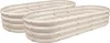 Abgerundete Hochbeete aus verzinktem Stahl – 180 cm x 90 cm Produktbild-Vorschau 1