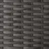 A close-up view of a dark brown woven plastic material, likely a texture from a garden storage box. Podgląd zdjęcia produktu