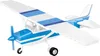 A model airplane with blue and white stripes. Produktbild-Vorschau