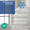 Bettdecke Winter Set 200x220 + 2x 80x80 cm Microfaser weiß Produktbild-Vorschau 2