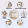 Collage of images showcasing features of a clothes drying rack. Produktbild-Vorschau