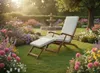 Ergonomische Sonnenliege, Saunaliege inkl. Auflage aus Produktbild-Vorschau 7