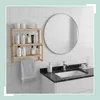 Relaxdays Wandregal Bad, HxBxT: 54 x 60 x 15 cm, Bambus, Produktbild-Vorschau 6