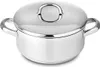 Edelstahl Kochtopf 20 cm 2,6 Liter mit Griffen, Induktions- Produktbild-Vorschau 1