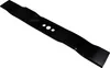 A black lawnmower blade is shown against a white background. Produktbild-Vorschau