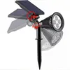 A solar-powered LED spotlight with adjustable angles. Voir les images du produit