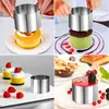 6‑Stück Edelstahl‑Dessertringe‑ und Speiseringe‑Set, Runder Produktbild-Vorschau 6