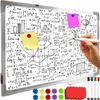 Lavagna magnetica a secco 60x40 cm 4 pennarelli 10 magneti Anteprima dell’immagine prodotto 1