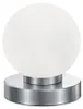 Kleine Tischlampe mit Glaskugel Weiß Ø12cm - LED per Touch Produktbild-Vorschau 2