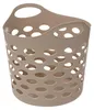 Flexibler Waschekorb/Aufbewahrungskorb - rund - beige - 28 Produktbild-Vorschau 1
