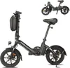 Mini E Bike 14 Zoll Aluminium faltbar Elektrofahrrad 250W Produktbild-Vorschau 1