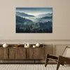 Leinwandbild  Wald im Nebel 100x70 Feeby Grau bild für die Produktbild-Vorschau 2