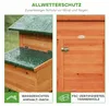 PawHut Hühnerstall 113,5x67,5x95,5 cm Hühnerhaus aus Holz Produktbild-Vorschau 7