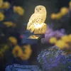 Eule Schneeeule Solarleuchte Lampe Garten Laterne Solar Produktbild-Vorschau 2