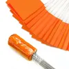 100 Pack Orange Markierungsfahnen, 14 x 10cm, Rasenfahnen, Produktbild-Vorschau 1