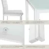 Ensemble table et 4 chaises BERLIN en acier - blanc Voir les images du produit 4