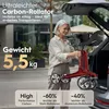 ELONEO Carbon Rollator faltbar und leicht mit Sitz, Produktbild-Vorschau 3