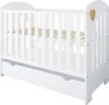 Set ZEE HEART: lettino bianco 120x60 con cassetto + comò Anteprima dell’immagine prodotto 8