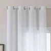 2er Set Gardinen Ösen Grobfaser »Seoul« HxB 245x140 cm Weiß Produktbild-Vorschau 5