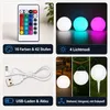 LED Kugellampe Ø 35cm – Akku, RGB Farbwechsel, IP54 Produktbild-Vorschau 4