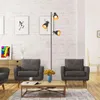 Stojaca lampa, čierno-zlatá Náhľad obrázku produktu 6