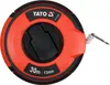 A close-up, studio shot of a Yato brand tape measure. Náhled obrázku produktu