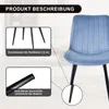 HOMAVO Esszimmerstuhl – Bequemer Samt- oder Produktbild-Vorschau 8