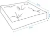 Stuhlkissen 50x50 cm 4er Set, 10 cm dick, wasserabweisend, Produktbild-Vorschau 8