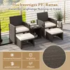 COSTWAY 5er Set Rattan Möbel Balkonset Gartenmöbel mit Produktbild-Vorschau 7